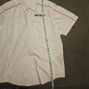 Harley-Davidson White Short-Sleeve Work Shirt
